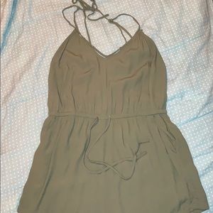 Army green romper